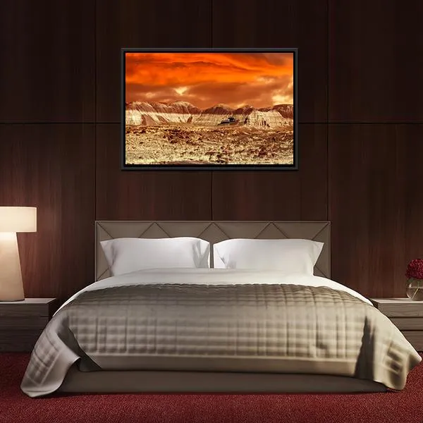 Base On Mars Abstract Canvas Wall Art