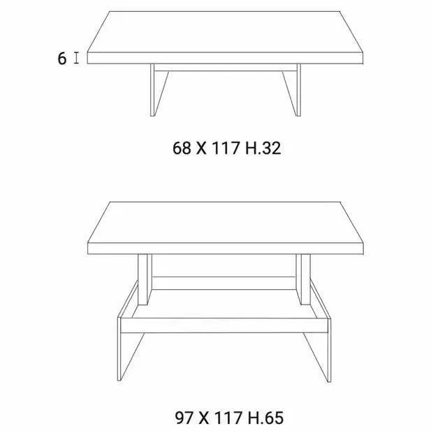 Bellagio Coffee Table by Ozzio