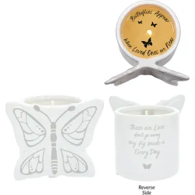 Beside Us 8 oz 100% Soy Wax Reveal Butterfly Candle Scent: Tranquility
