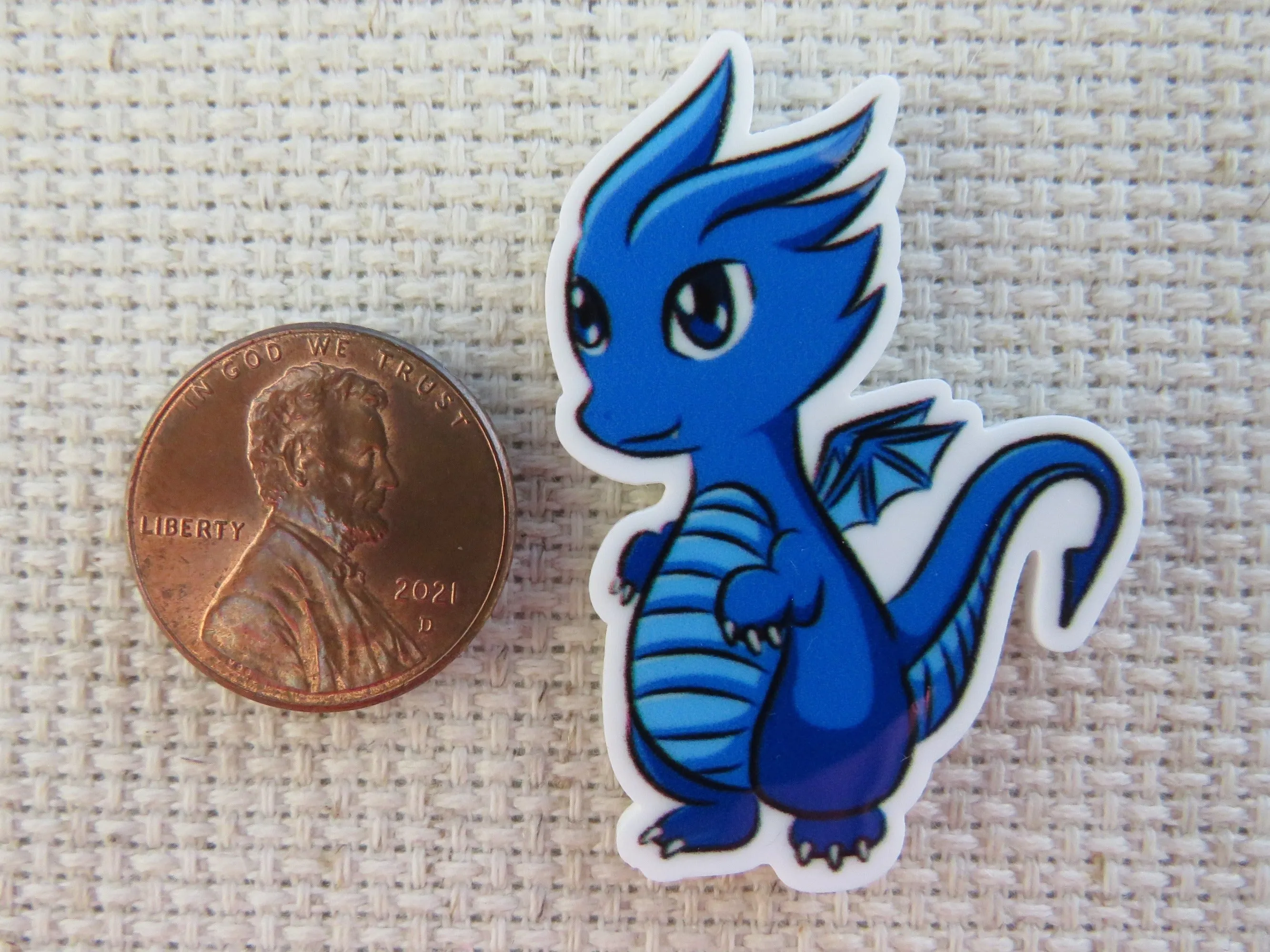 Blue Dragon Needle Minder, Cover Minder, Magnet