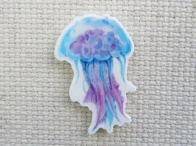 Blue Jelly Fish Needle Minder, Cover Minder, Magnet