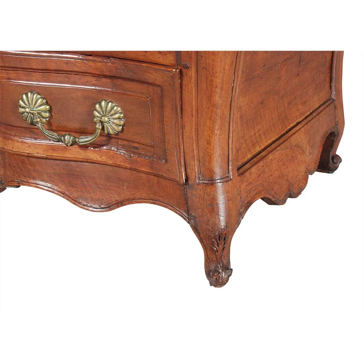 Boldly Shaped French Walnut Commode