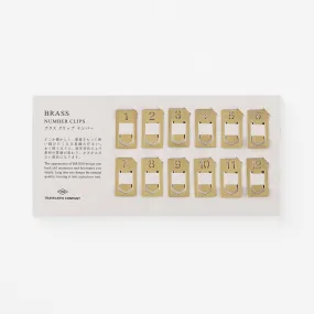 Brass Number Clips