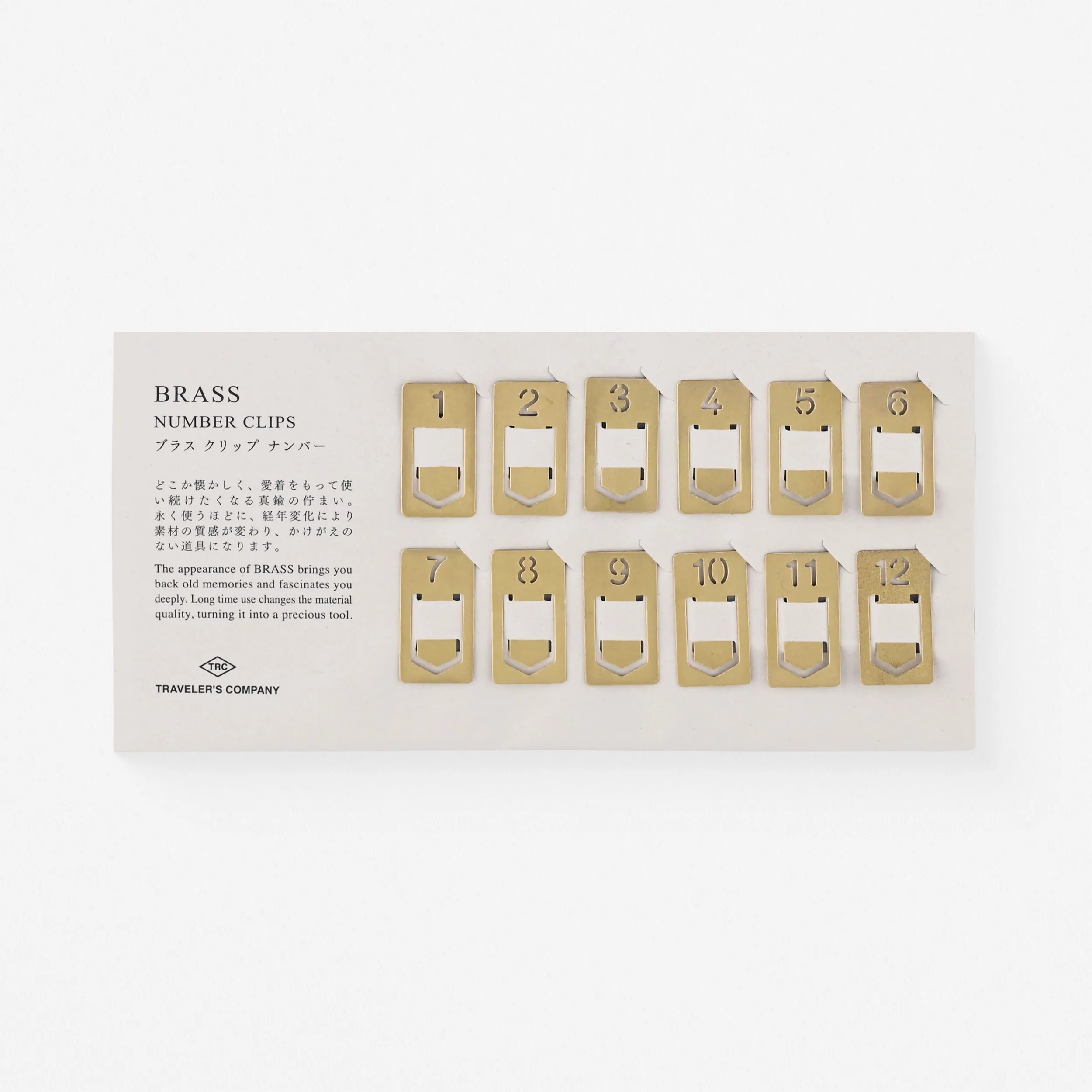 Brass Number Clips