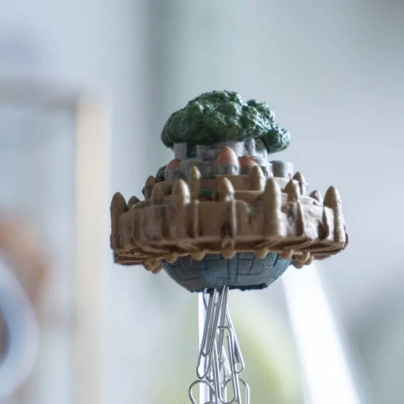 Castle In The Sky Statue Magnet Flying Castle 13 Cm