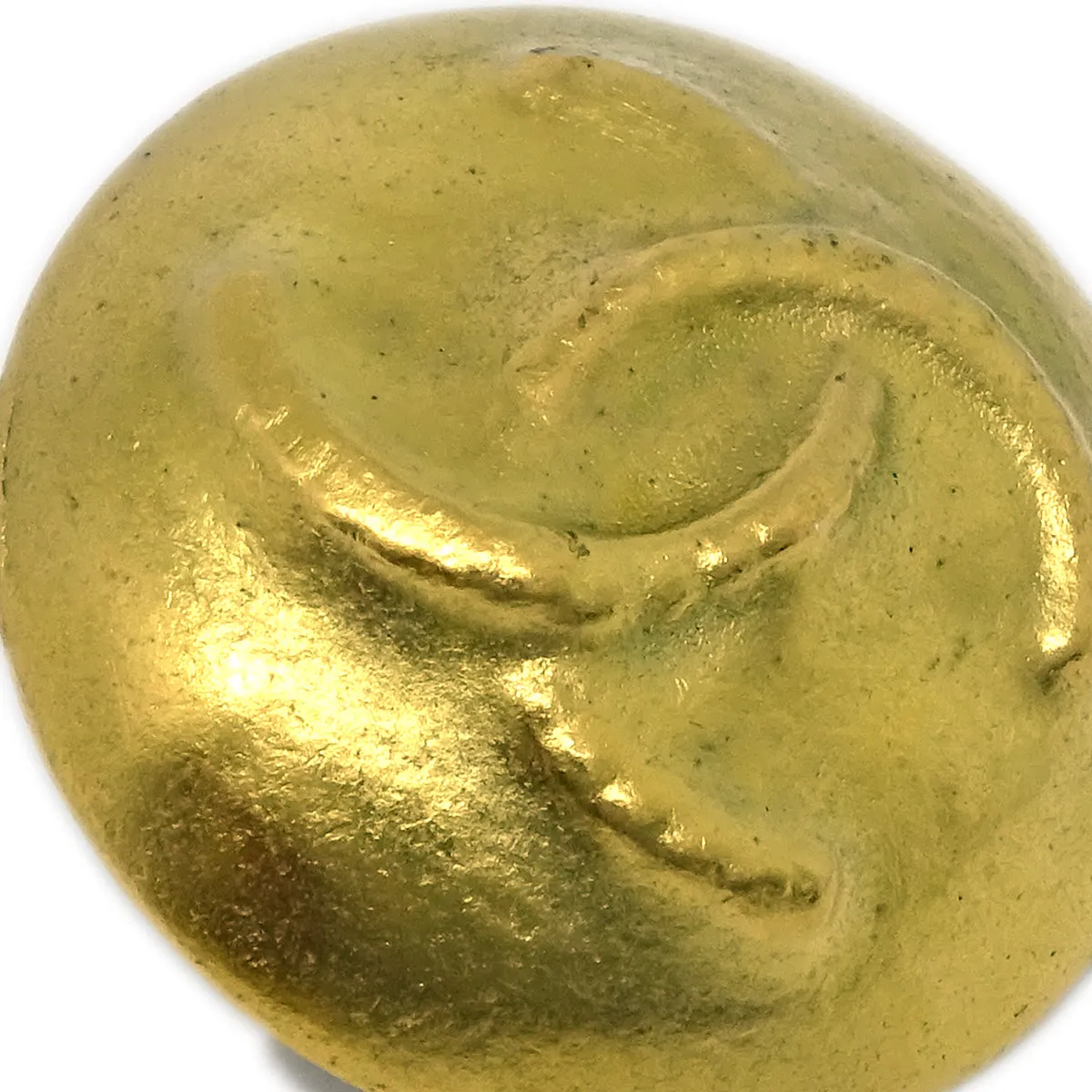 Chanel Button Earrings Clip-On Gold 95C