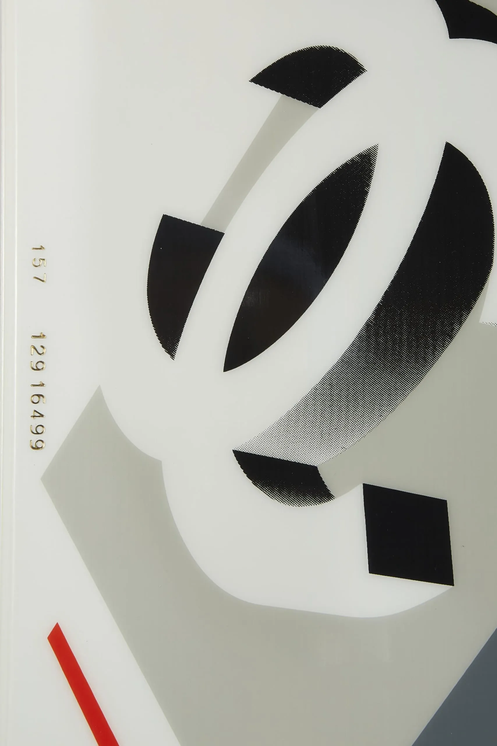 Chanel,  White Fiberglass 'CC' Sportline Snowboard, White