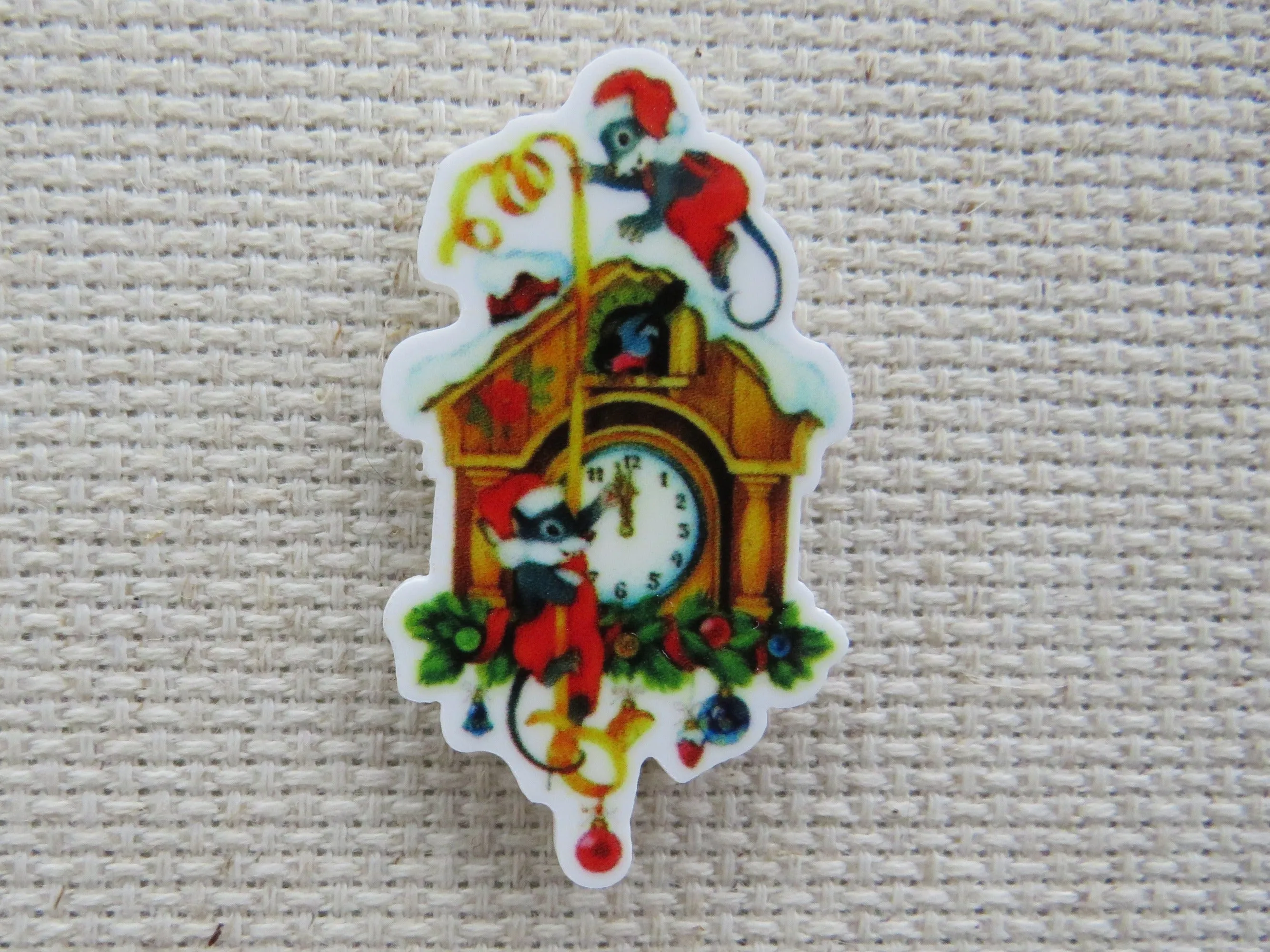 Christmas Cuckoo Clock Needle Minder, Cover Minder, Magnet