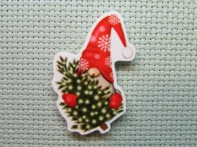 Christmas Tree Gnome Needle Minder, Cover Minder, Magnet