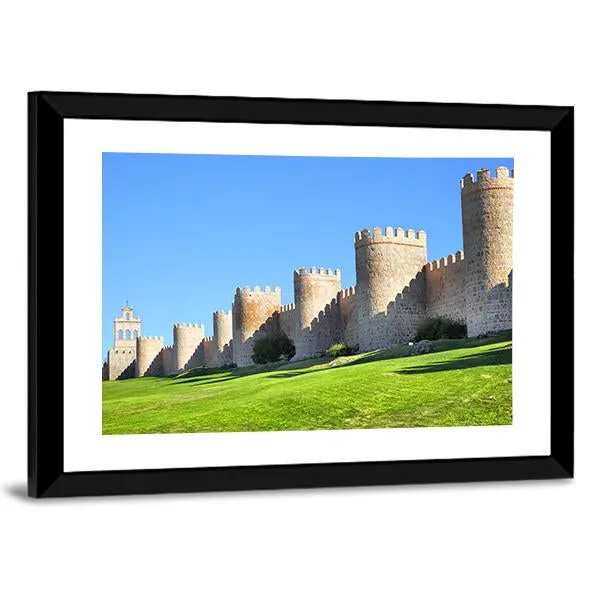 City Walls Of Avila Canvas Wall Art