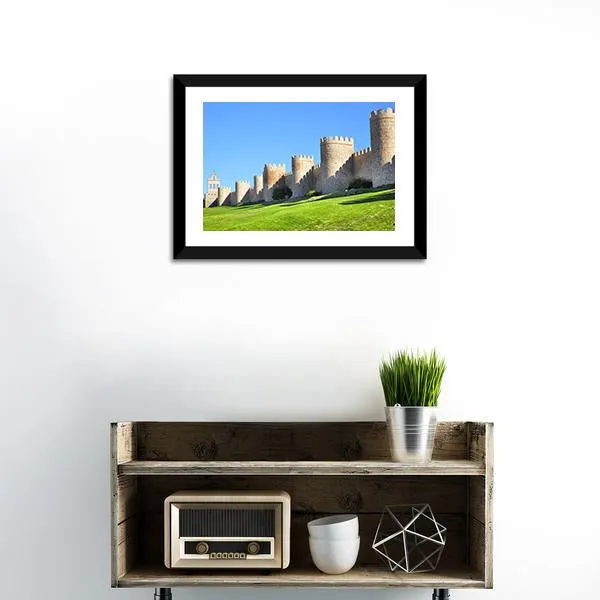 City Walls Of Avila Canvas Wall Art