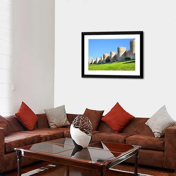 City Walls Of Avila Canvas Wall Art