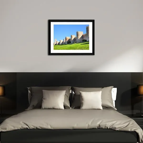 City Walls Of Avila Canvas Wall Art