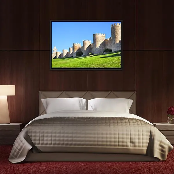 City Walls Of Avila Canvas Wall Art