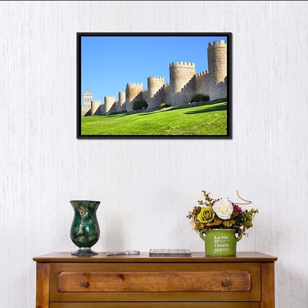 City Walls Of Avila Canvas Wall Art
