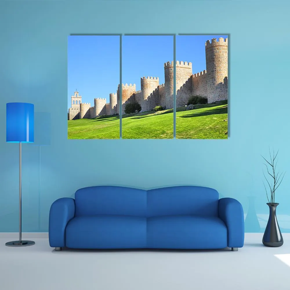 City Walls Of Avila Canvas Wall Art