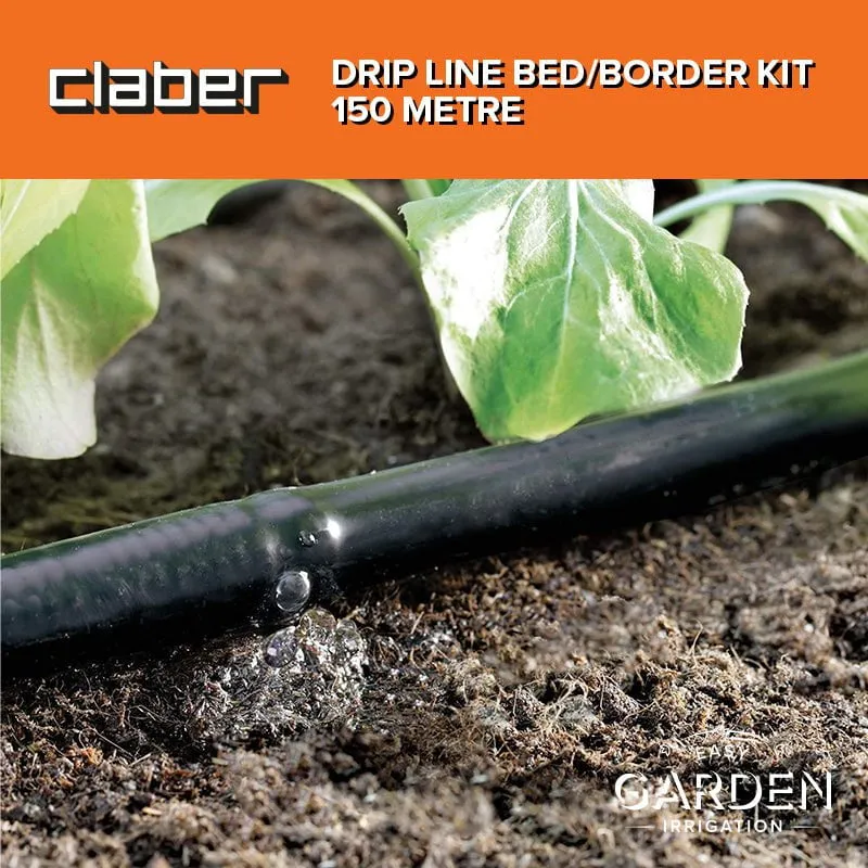 Claber Drip Line Bed/Border Irrigation Kit - 150 Metre