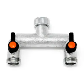 Claber Two-Way Metal Tap Adaptor - 9601