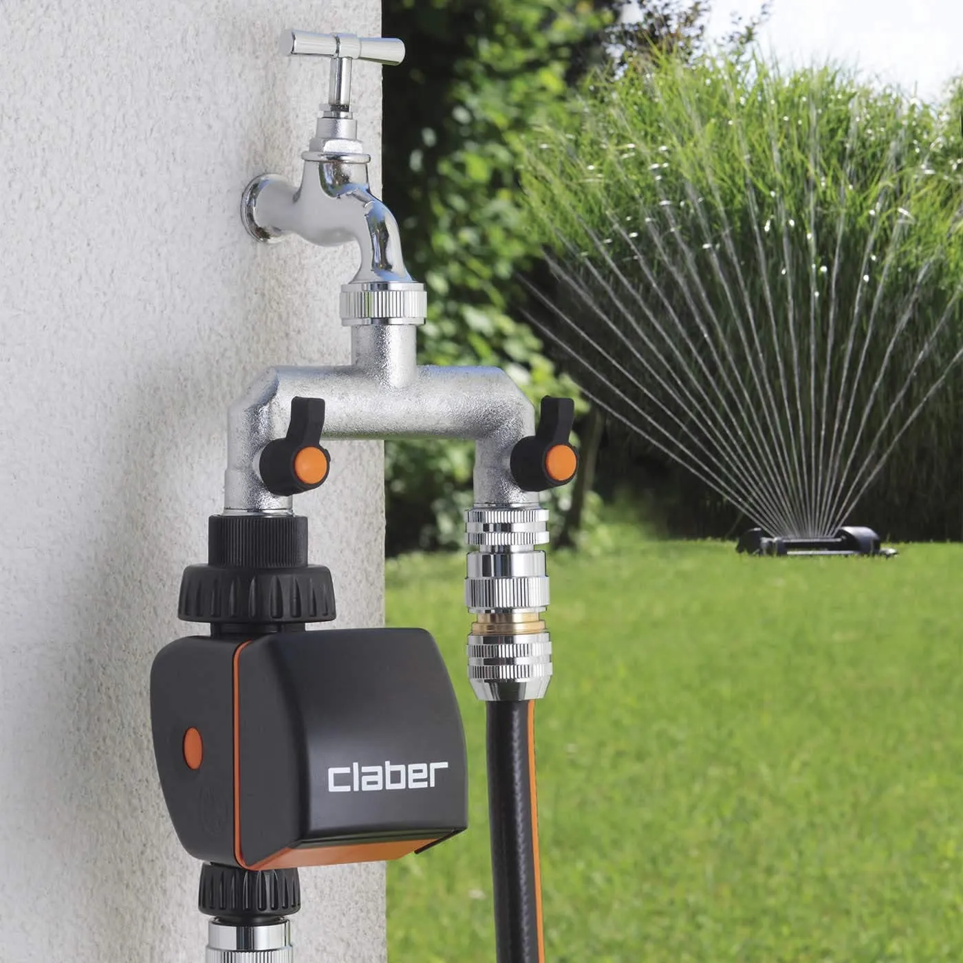 Claber Two-Way Metal Tap Adaptor - 9601