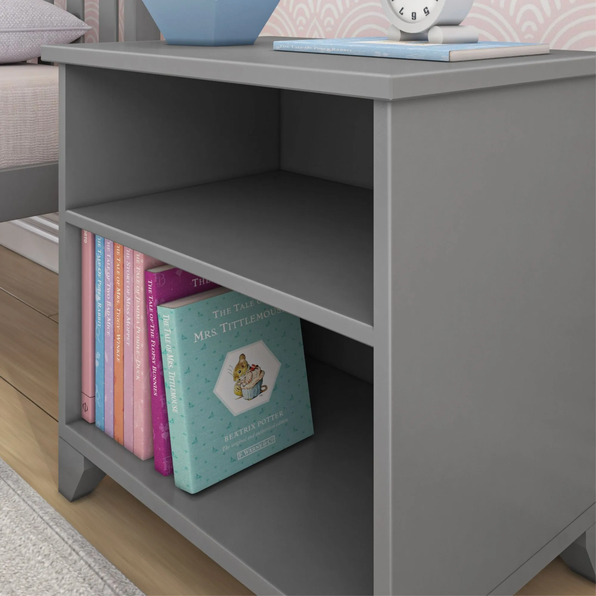 Classic Nightstand with Shelves
