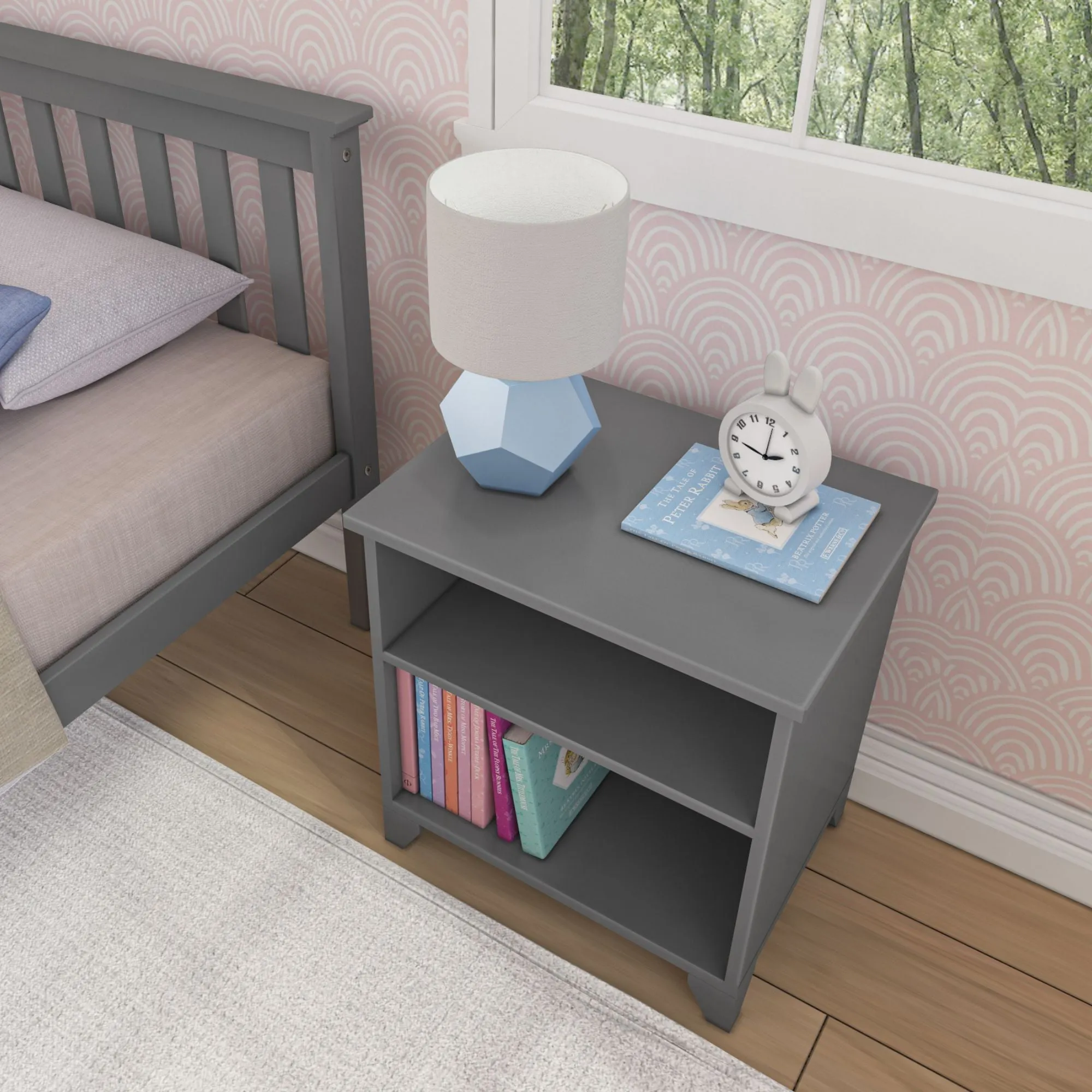 Classic Nightstand with Shelves
