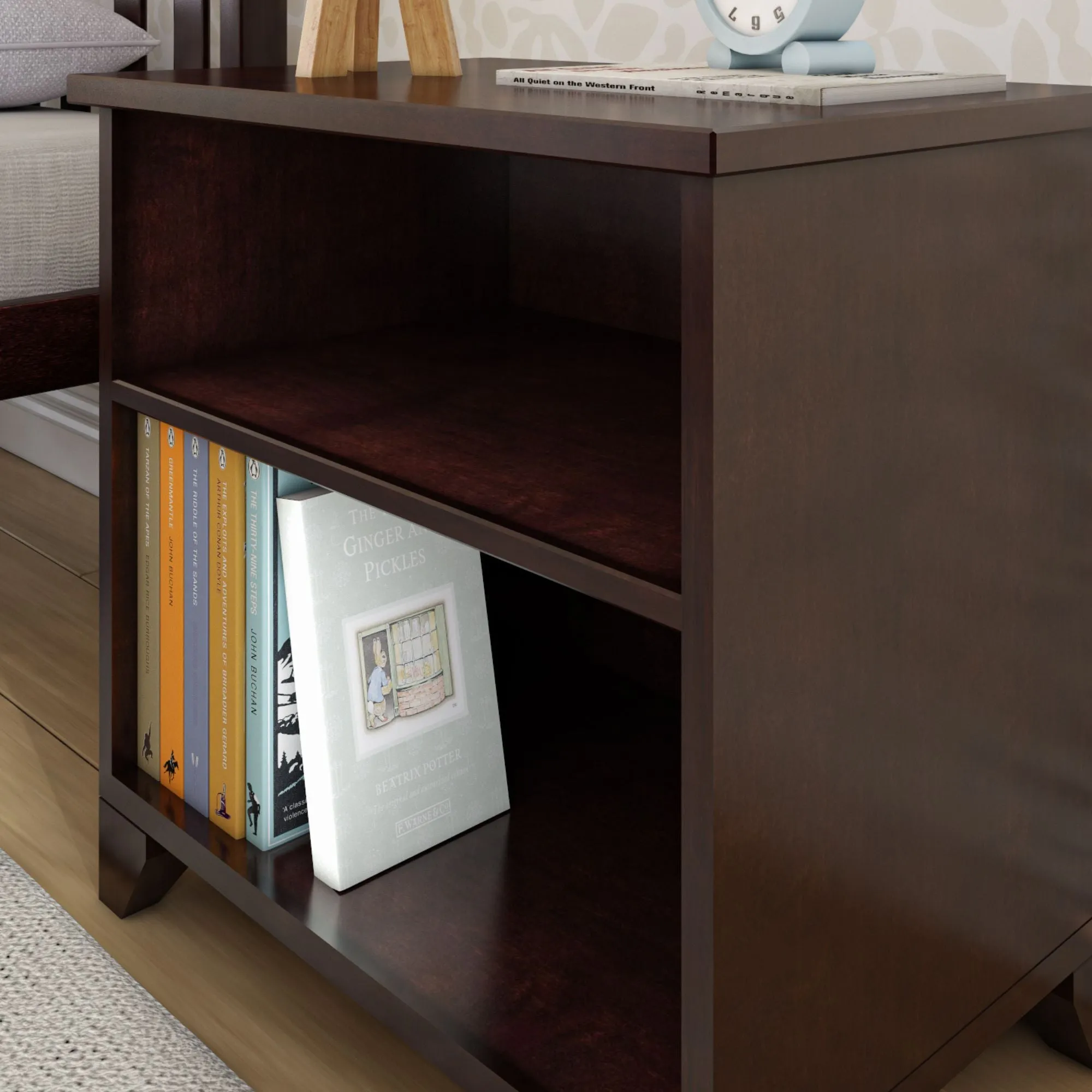 Classic Nightstand with Shelves