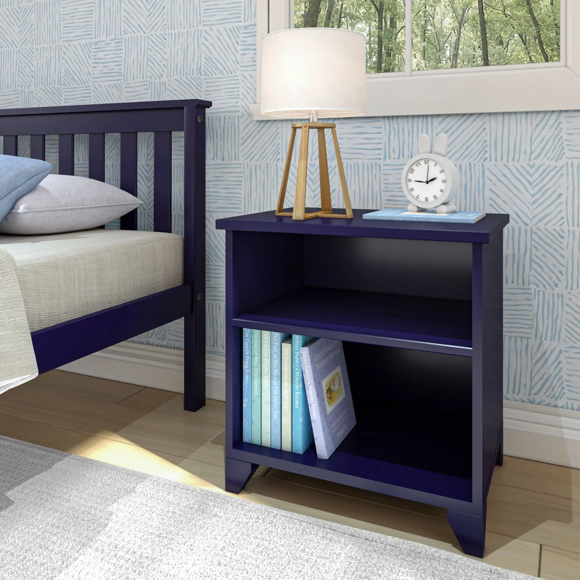 Classic Nightstand with Shelves