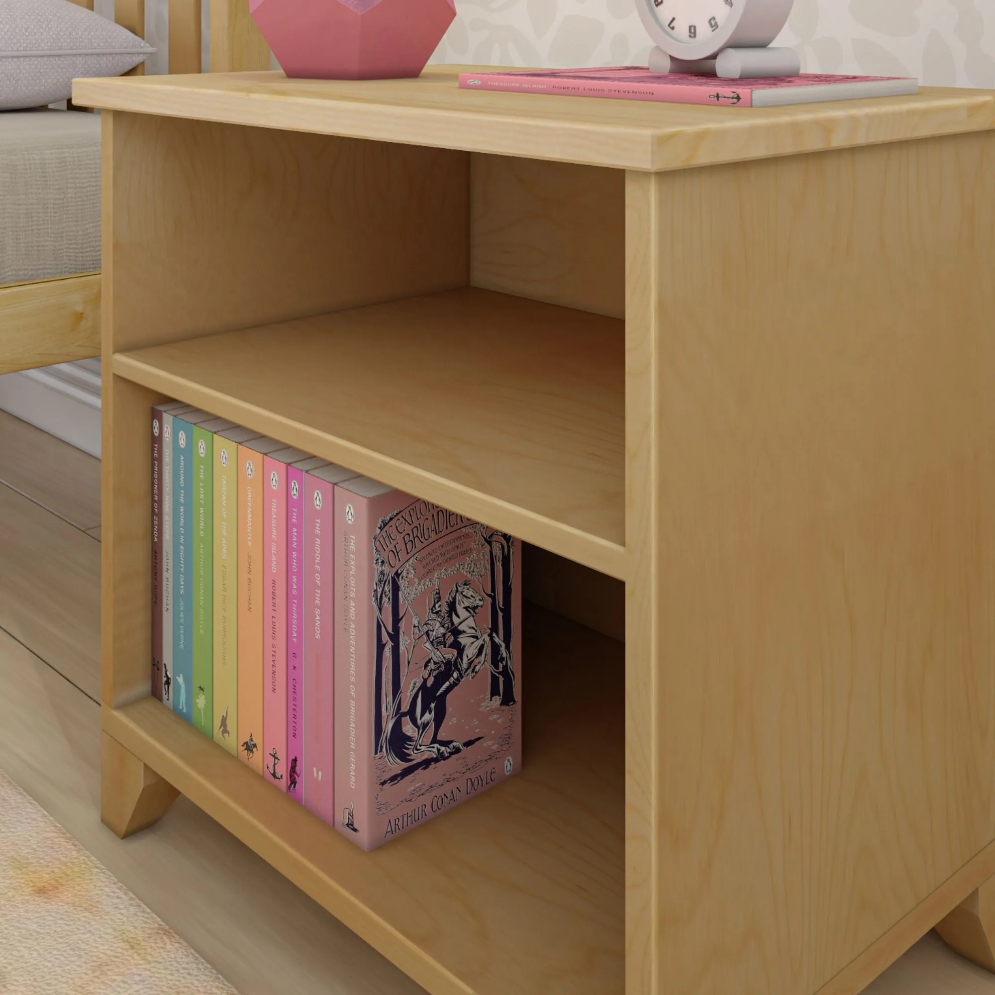 Classic Nightstand with Shelves