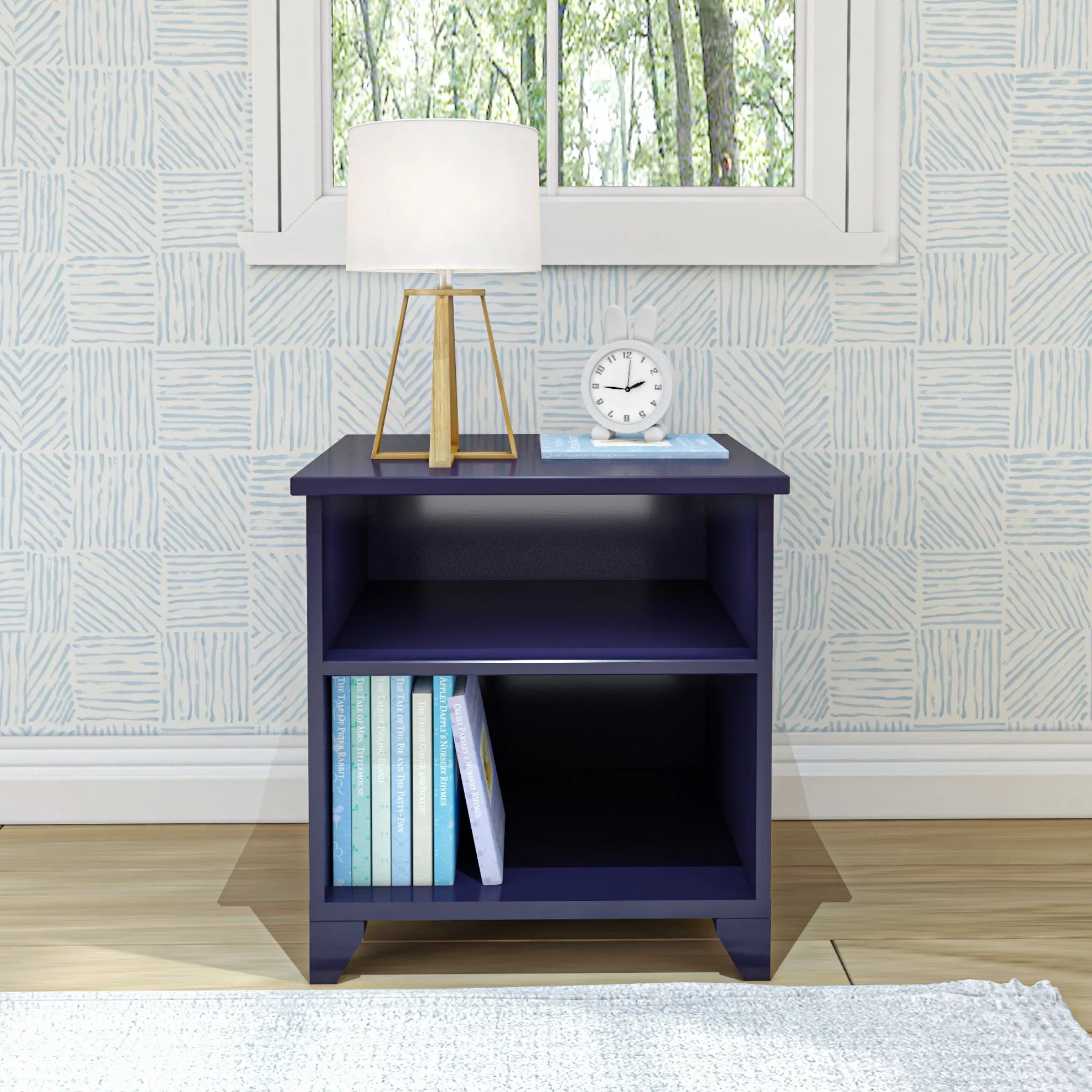 Classic Nightstand with Shelves