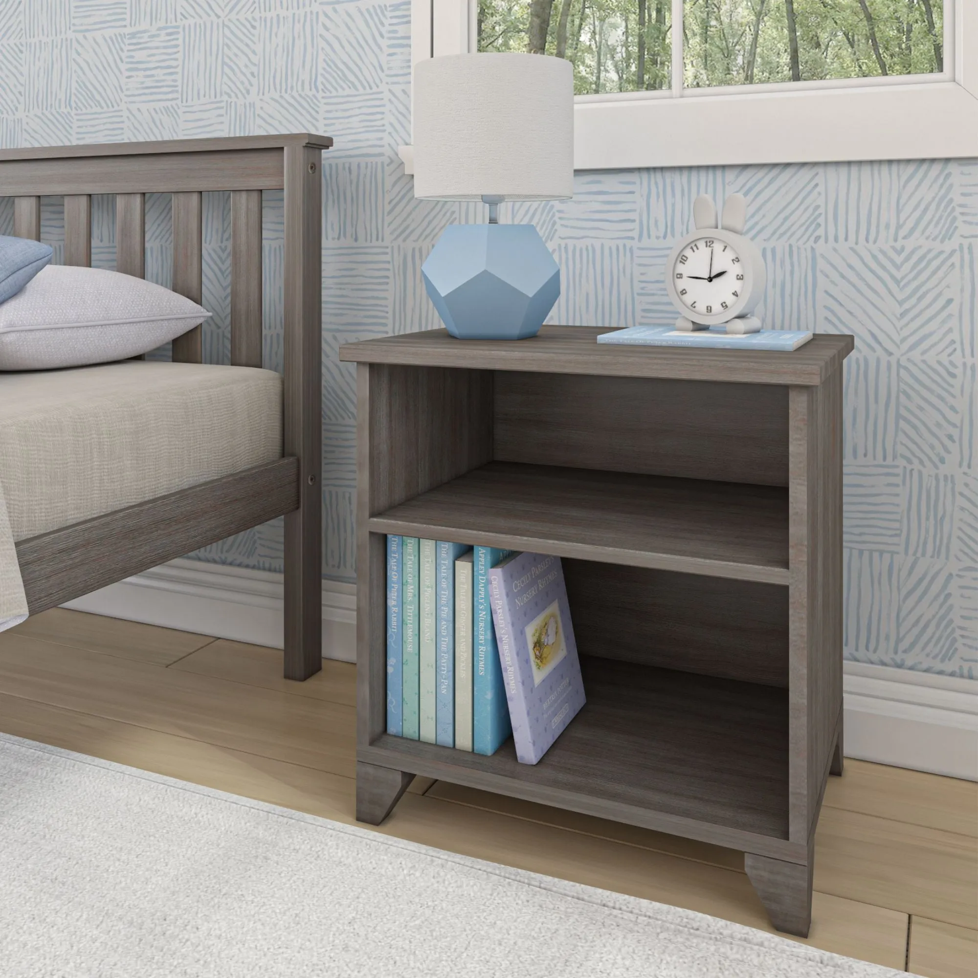 Classic Nightstand with Shelves