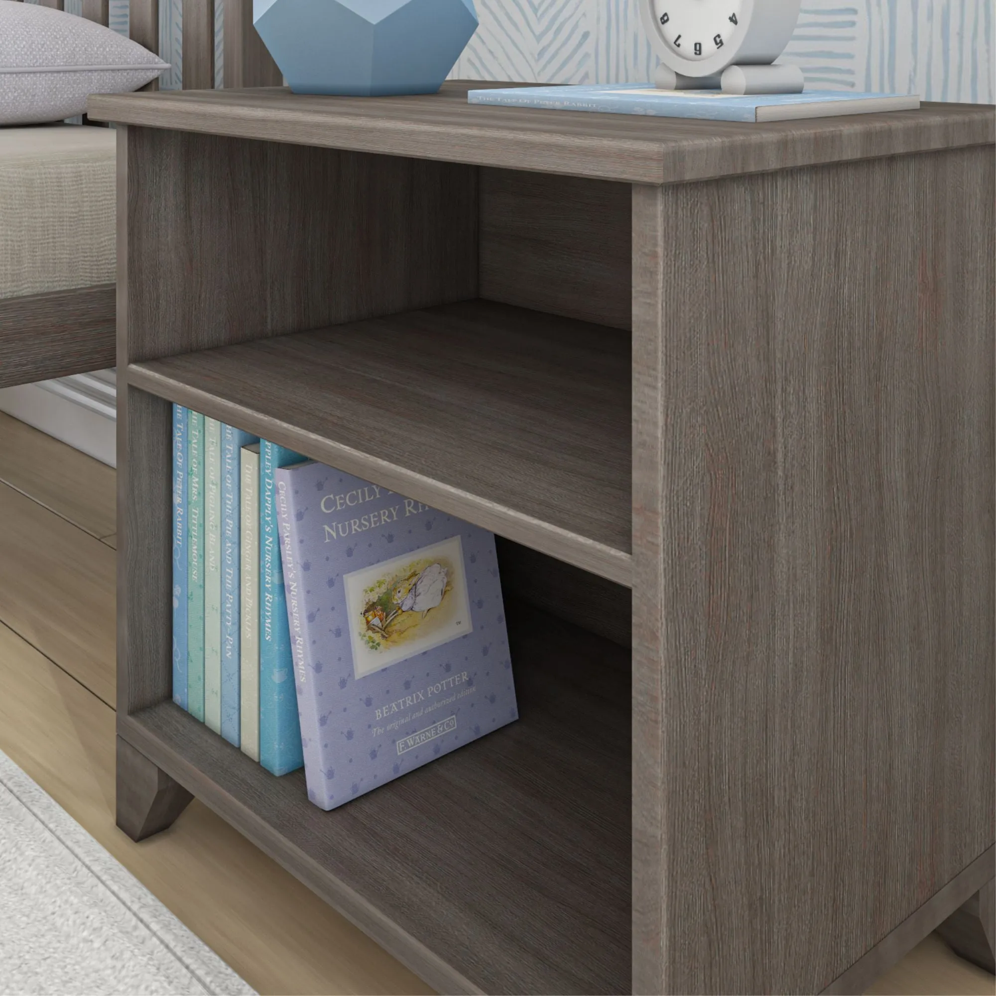 Classic Nightstand with Shelves