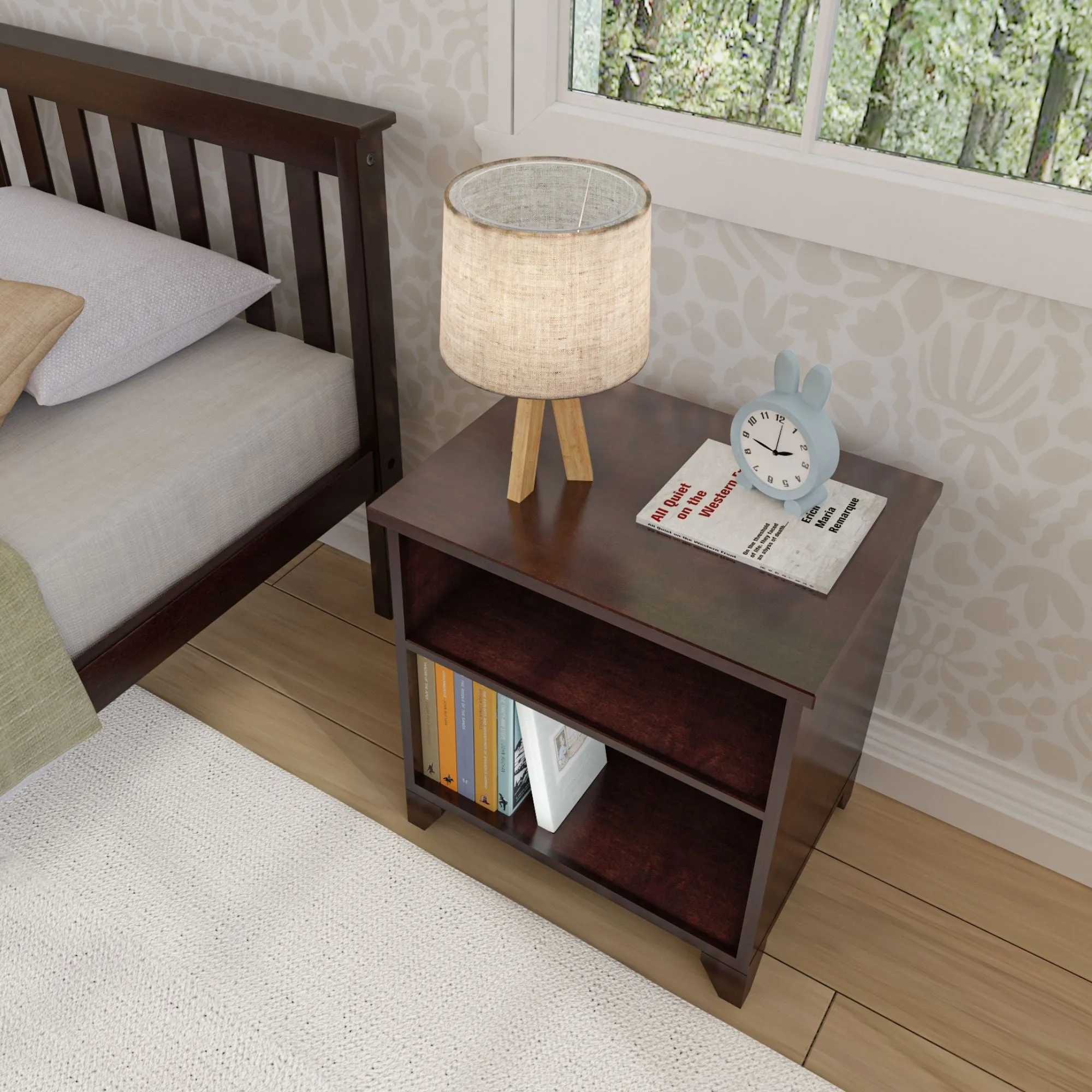 Classic Nightstand with Shelves
