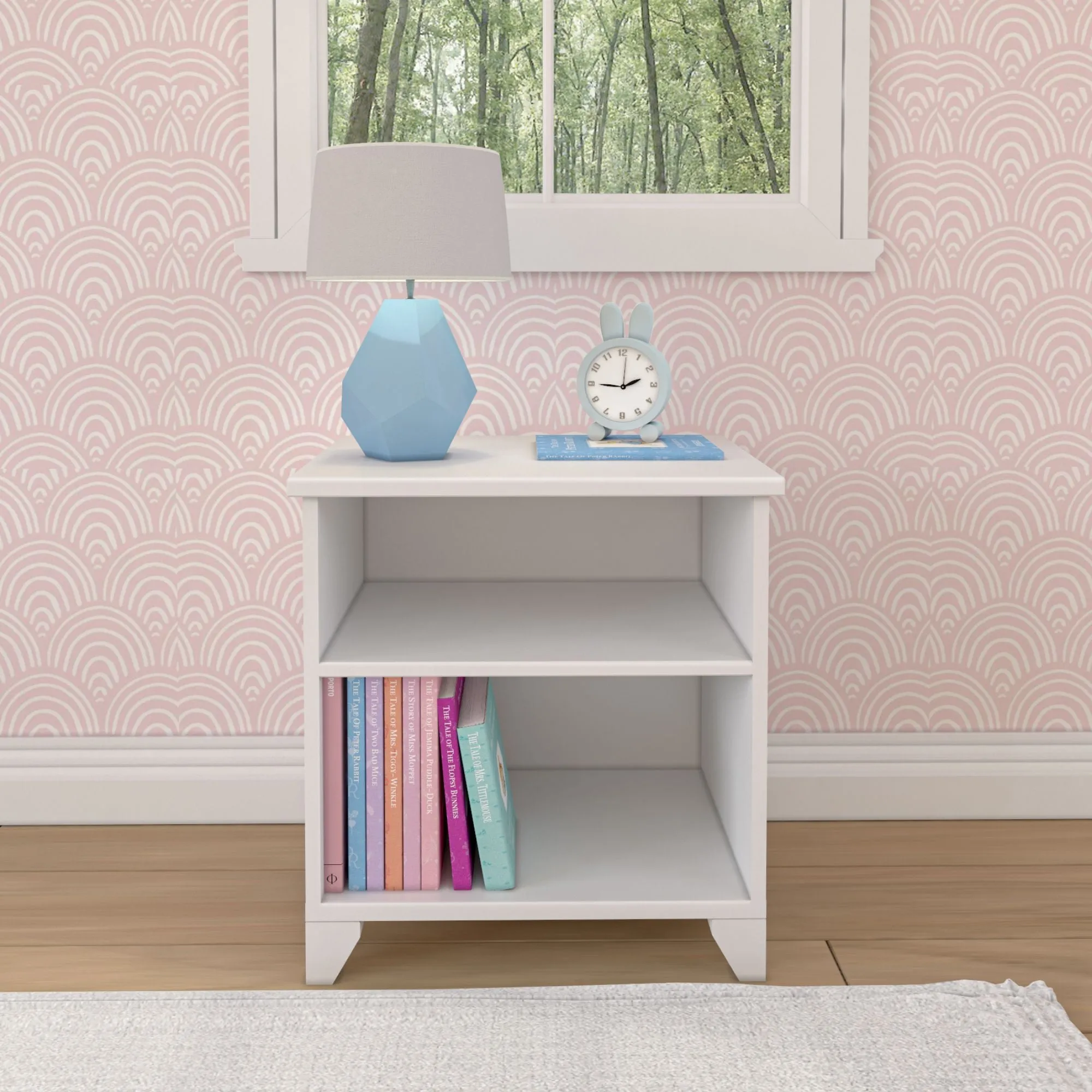 Classic Nightstand with Shelves