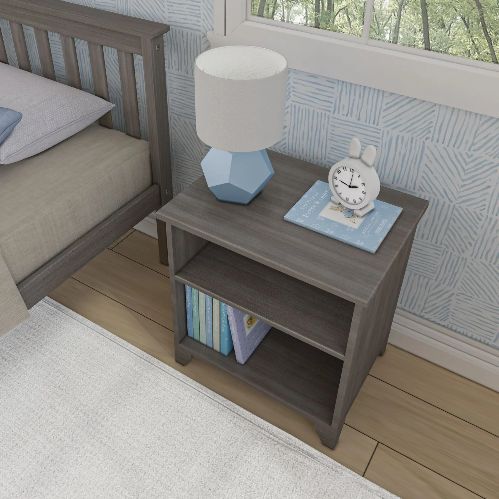 Classic Nightstand with Shelves