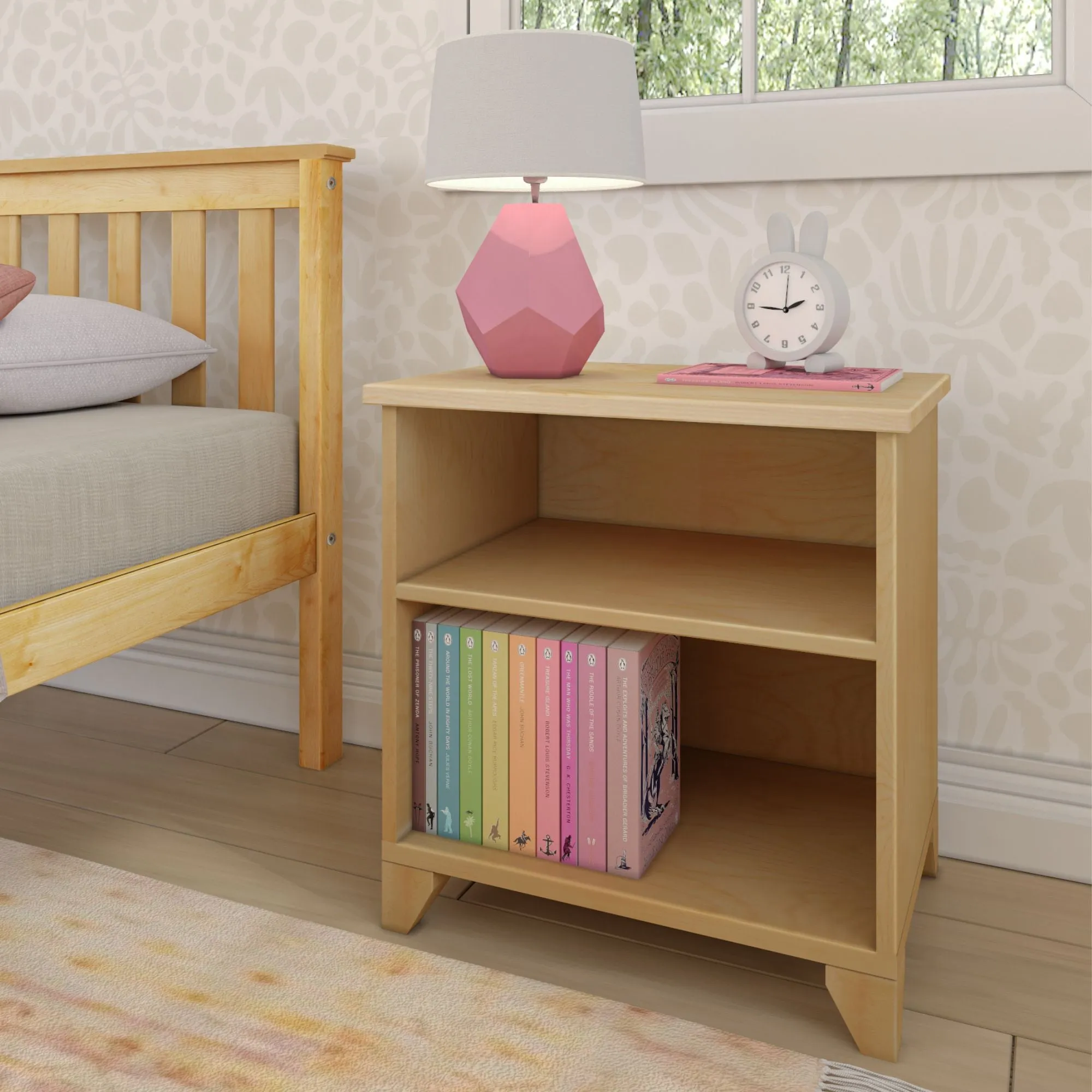 Classic Nightstand with Shelves