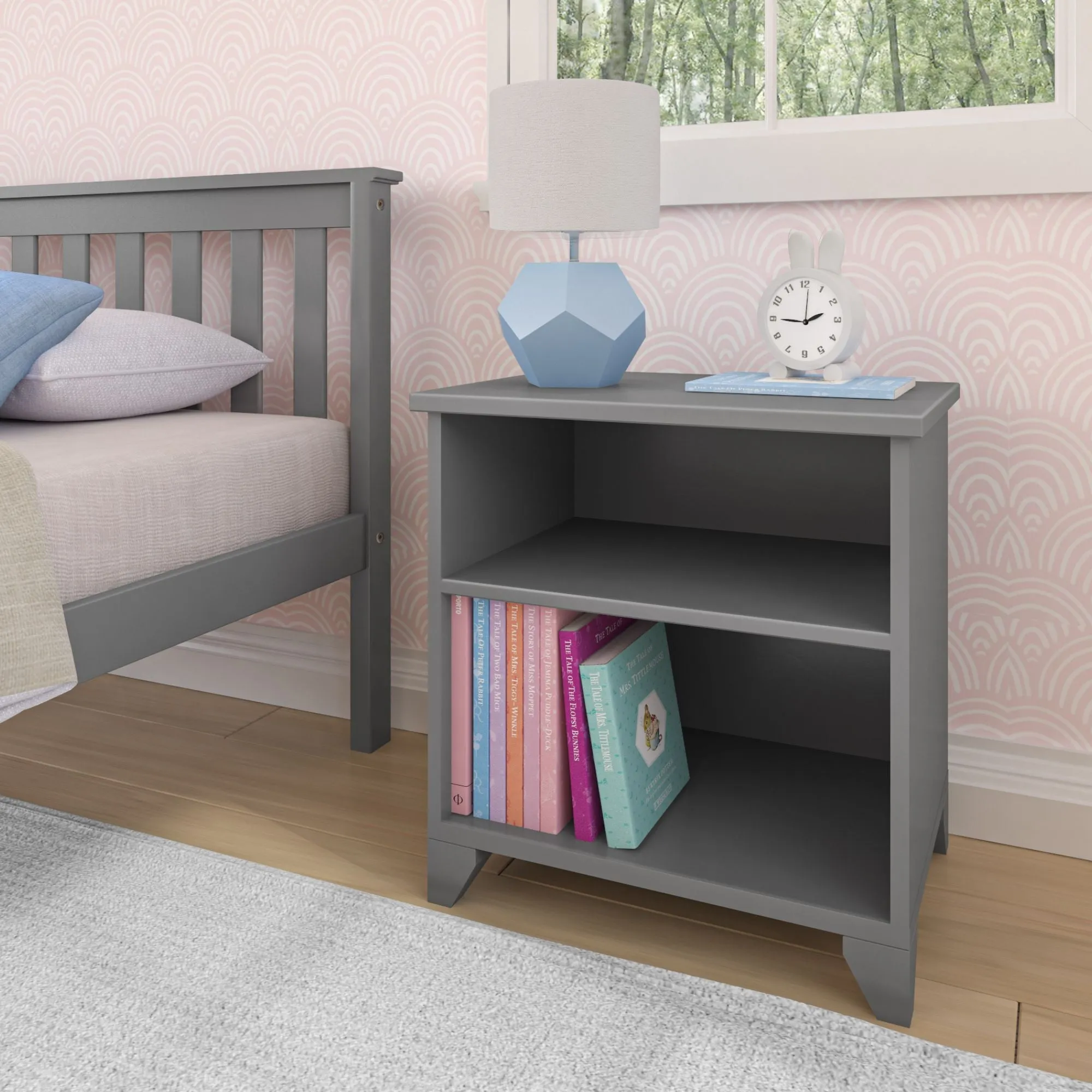 Classic Nightstand with Shelves