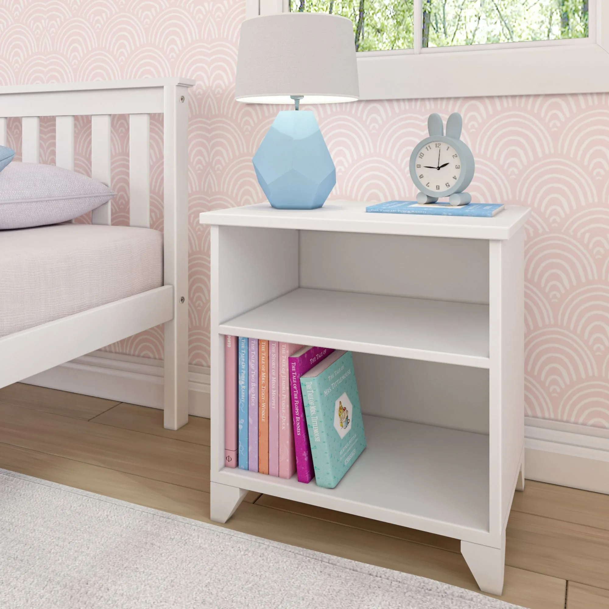 Classic Nightstand with Shelves