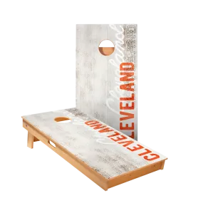 Cleveland Football Vintage Gameday Star Cornhole Boards