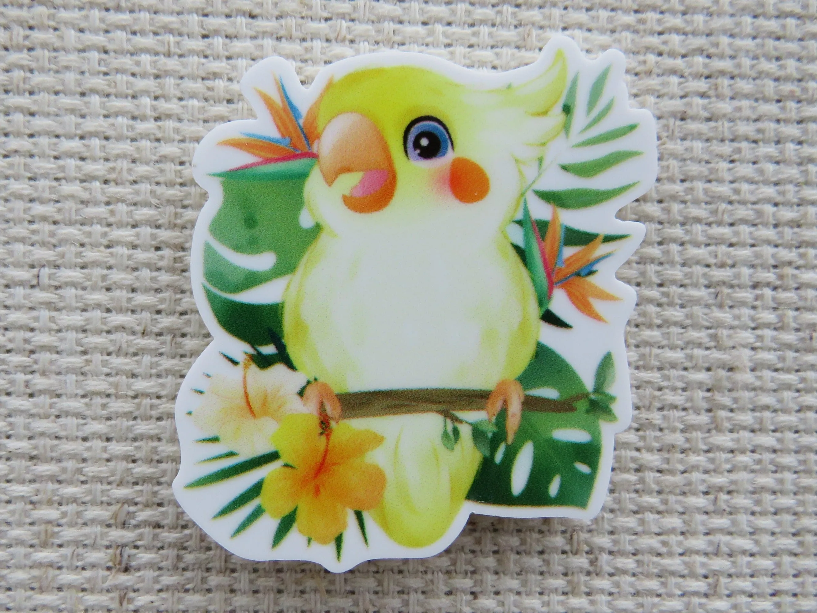 Cockatoo Needle Minder, Cover Minder, Magnet