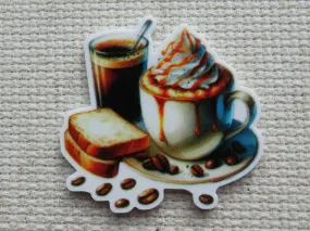 Coffee and Toast Needle Minder, Cover Minder, Magnet