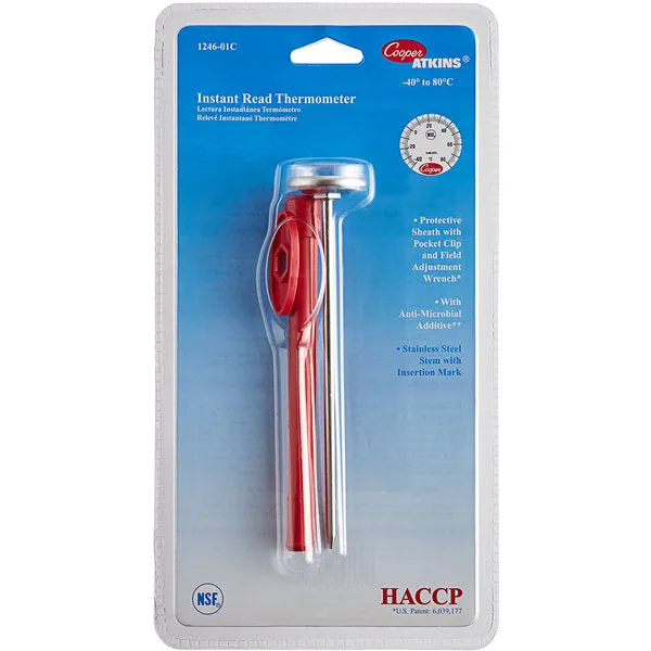COOPER-ATKINS 1246-01C-1 5" POCKET PROBE DIAL THERMOMETER