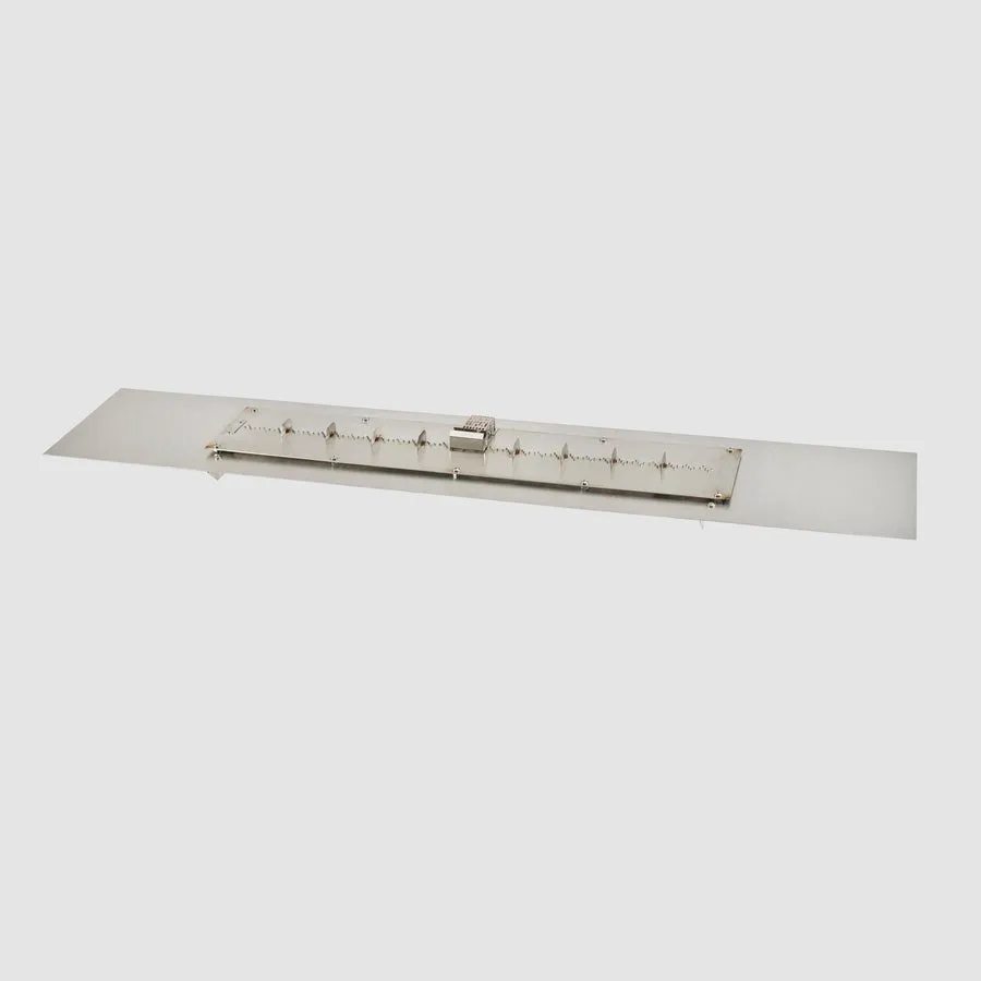 Crystal Fire Plus Linear Gas Burner Insert and Plate Kit By The Outdoor Great Room