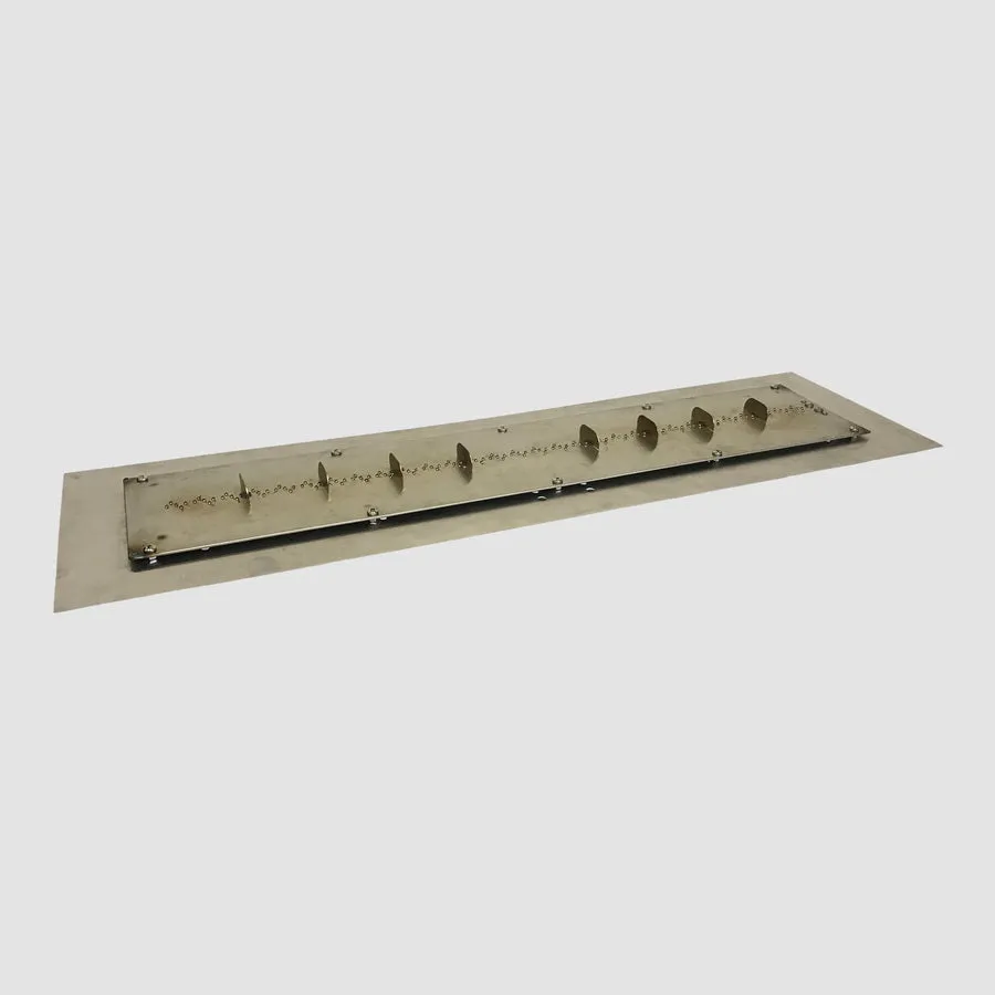 Crystal Fire Plus Linear Gas Burner Insert and Plate Kit By The Outdoor Great Room