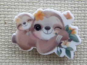 Cuddling Sloths Needle Minder, Cover Minder, Magnet