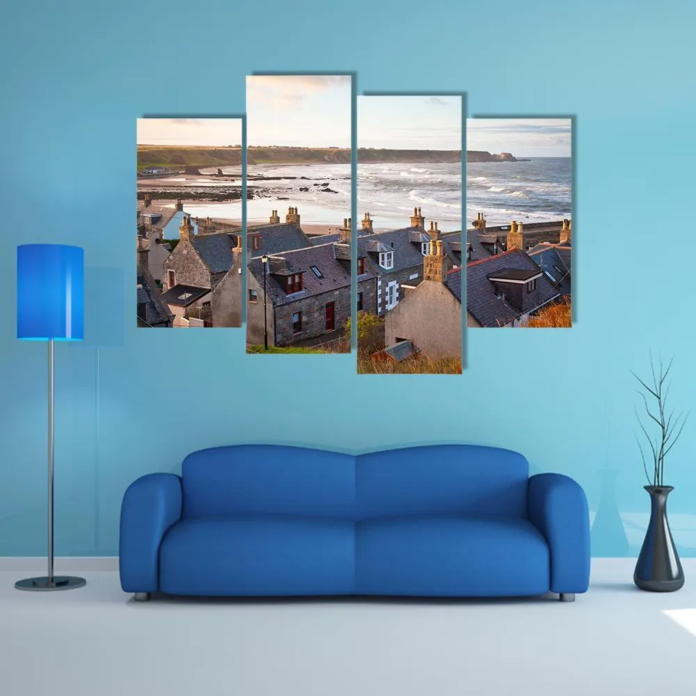 Cullen Town  Scotland Canvas Wall Art