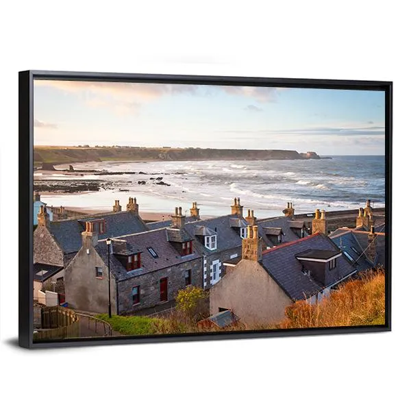 Cullen Town  Scotland Canvas Wall Art