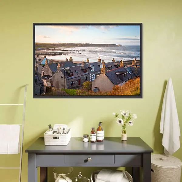 Cullen Town  Scotland Canvas Wall Art