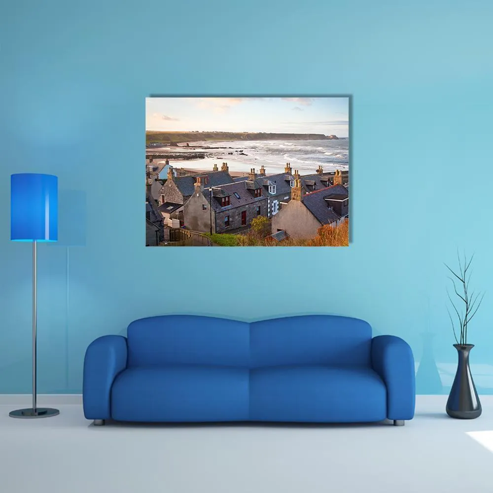 Cullen Town  Scotland Canvas Wall Art