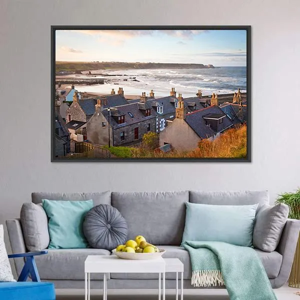 Cullen Town  Scotland Canvas Wall Art