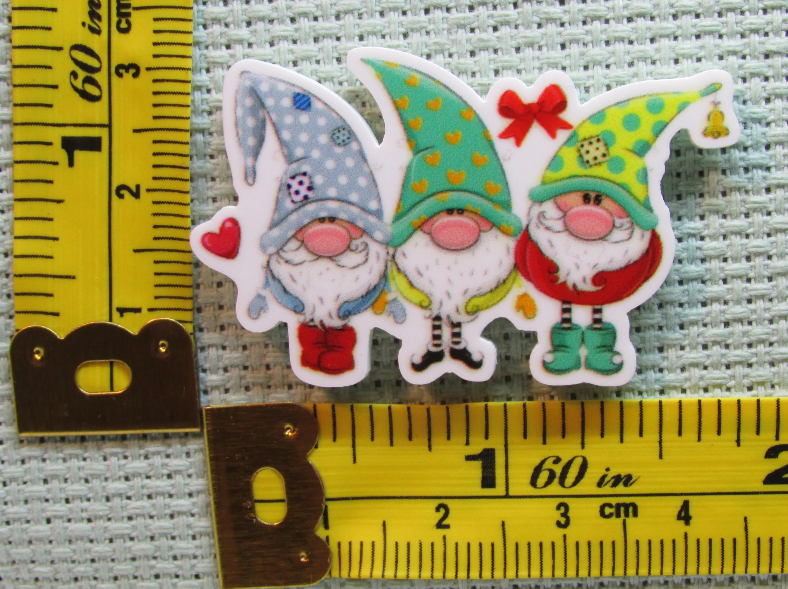 Cute Christmas Gnome Trio Needle Minder, Cover Minder, Magnet